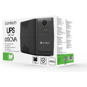 LAMTECH UPS WITH AVR 650V,CPU 12V7AH 2 SCHUKO SOCKET LAM041317