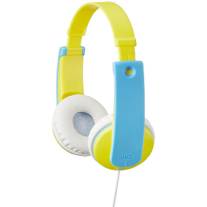 JVC HA-KD7 YELLOW & BLUE KID HEADPHONES