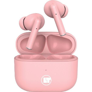 LAMTECH BLUETOOTH 5.0 TWS EARPHONES WITH CHARGING DOCK PINK LAM112839