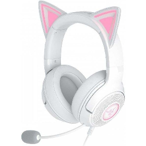 RAZER KRAKEN KITTY V2 - WHITE - RGB - USB 7.1 GAMING HEADSET - KITTY EARS - PC / PS5 / SWITCH