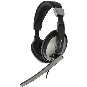 SBOX STEREO HEADSET WITH MIC BLACK HS-302
