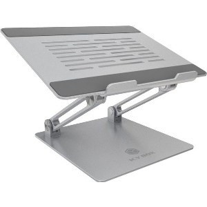 ICY BOX NON-SLIP & HEIGHT ADJUSTABLE NOTEBOOK HOLDER 17' SILVER IB-NH300
