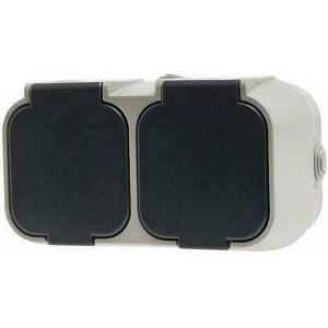 GEYER ΠΡΙΖΑ ΣΟΥΚΟ 2ΠΛΗ ΕΞΩΤΕΡΙΚΗ ΓΚΡΙ IP54