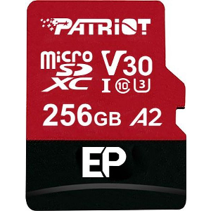PATRIOT EP SERIES 256GB MICRO SDXC U3 UHS-I V30 A2 PEF256GEP32MCX