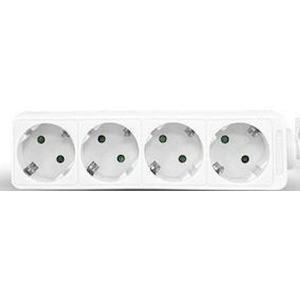 ΠΟΛΥΠΡΙΖΟ GEYER 4 ΘΕΣΕΩΝ ΛΕΥΚΟ ΜΕ ΚΑΛΩΔΙΟ 3M