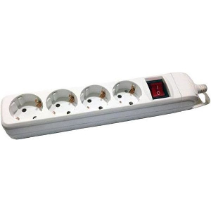 EUROLAMP ΠΟΛΥΠΡΙΖΟ 4Θ ME ΔΙΑΚΟΠΤΗ ΣΚΕΤΟ ΜΕ ΠΡΟΣΤΑΣΙΑ ΕΠΑΦΩΝ 147-62026