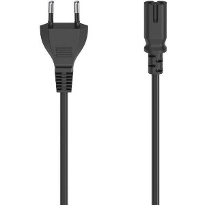 HAMA 200731 MAINS CABLE EURO PLUG - 2-PIN SOCKET 0.75M