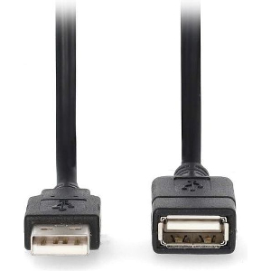 NEDIS CCGL60010BK20 USB 2.0 CABLE USB-A MALE - USB-A FEMALE 2.00M BLACK