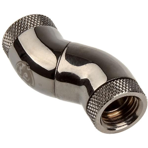 BITSPOWER EXTENSION WINKEL G1/4 INCH 3X ROTATING - BLACK SPARKLE