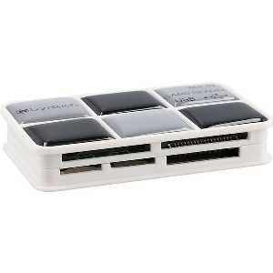 LAMTECH MULTI CARD READER BLACK SILVER LAM050127