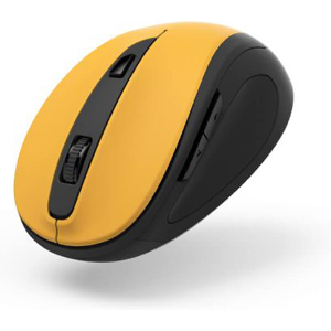 HAMA 173029 MW-400 V2 OPTICAL 6-BUTTON WIRELESS MOUSE, ERGONOMIC, USB, SIGNAL YELLOW