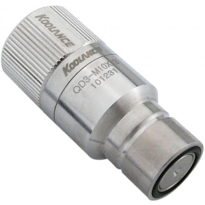 KOOLANCE QD3 MALE QUICK DISCONNECT NO-SPILL COUPLING, COMPRESSION FOR 10MM X 13MM (3/8IN X 1/2IN)