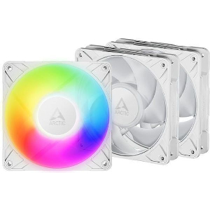 ARCTIC P12 PRO A-RGB (WHITE) - 3 PACK 120 MM A-RGB PWM FAN WITH CABLE SPLITTER