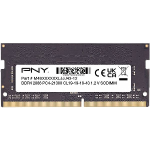 RAM PNY PERFORMANCE 8GB SO-DIMM DDR4 2666MHZ CL19 MN8GSD42666-SB
