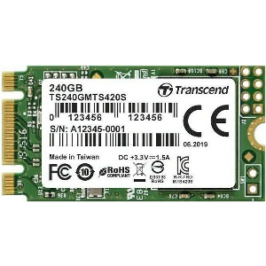 SSD TRANSCEND 420S 480GB SATA III 6GB/S M.2 2242 TS480GMTS420S