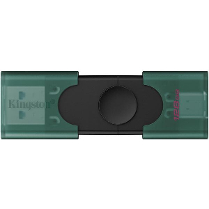 KINGSTON DTDEG2/128GB DATATRAVELER DUO G2 128GB USB 3.2 TYPE-A & TYPE-C FLASH DRIVE