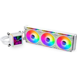LIAN LI GALAHAD II LCD 360 SL-INF WHITE - AIO GPU LIQUID COOLER WITH ARGB INFINITY FANS