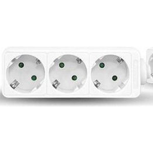 ΠΟΛΥΠΡΙΖΟ GEYER 3 ΘΕΣΕΩΝ ΛΕΥΚΟ ΜΕ ΚΑΛΩΔΙΟ 5M