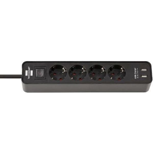 BRENNENSTUHL ΠΟΛΥΠΡΙΖΟ 4 ΘΕΣΕΩΝ ΜΕ USB ΚΑΙ ΔΙΑΚΟΠΤΗ 1153240006 150126