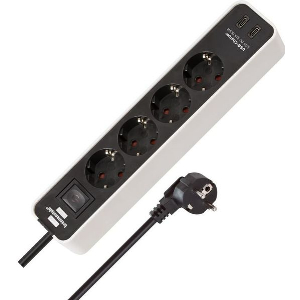 BRENNENSTUHL ΠΟΛΥΠΡΙΖΟ 4 ΘΕΣΕΩΝ2 X USB-C ΔΙΑΚΟΠΤΗ 1153240126 ECOLOR ΛΕΥΚΟ