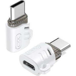 XO NB256G ΑΝΤΑΠΤΟΡΑΣ USB HIGH-SPEED TYPE-C ΑΡΣ. ΘΗΛ. - MICRO USB ΘΗΛ. ΣΕ ΛΕΥΚΟ ΧΡΩΜΑ