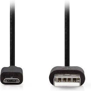 NEDIS CCGL60500BK10 USB 2.0 CABLE USB A MALE - USB MICRO-B MALE 10W 1.00M BLACK