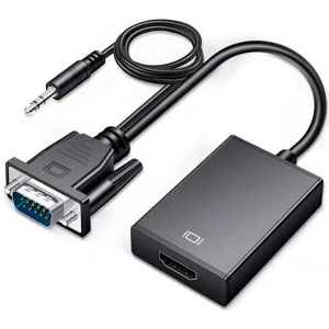 NSP N15 ΜΑΥΡΟΣ ΜΕΤΑΤΡΟΠΕΑΣ (8336560) 3.5MM VGA ΑΡΣΕΝΙΚΟ ΣΕ HDMI ΘΗΛΥΚΗ ΘΥΡΑ 1920 X 1080