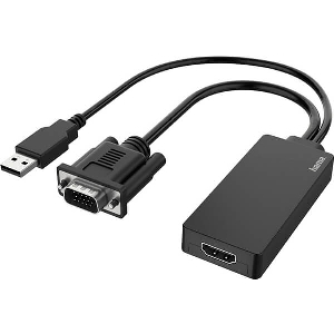 HAMA 200342 VIDEO ADAPTER VGA+USB PLUG - HDMI SOCKET FULL HD 1080P