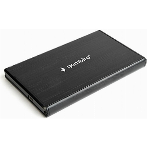 GEMBIRD EE2-U3S-3 2.5'' USB 3.0 ENCLOSURE BRUSHED ALUMINUM BLACK