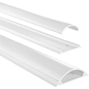 HAMA 220984 CABLE DUCT, SELF-ADHESIVE, SEMICIRCULAR, 100 X 7 X 2.1 CM, PVC, WHITE