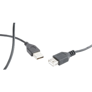 CABLEXPERT CC-USB2-AMAF-75CM/300-BK USB 2.0 EXTENSION CABLE 0.75M BLACK