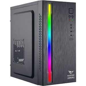 ALCATROZ FULL ATX PC CASE WITH PSU AZZURA MILLENIA PRO I RGB BLACK MILLENIA-PRO-I-RGB-B