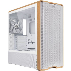LIAN LI LANCOOL 217 WHITE - WOOD ACCENT - ATX PC CASE (5 FANS) 2 X 170MM, 1 X 140MM & 2 X 120MM PWM