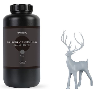 CREALITY RESIN PLUS GREY, 1KG STANDARD RIGID RESIN PLUS FOR 3D PRINTERS GRAY 3302020089