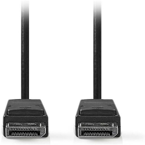 NEDIS CCGL37010BK20 DISPLAYPORT CABLE DISPLAYPORT MALE - DISPLAYPORT MALE 4K@60HZ 2.00M BLACK