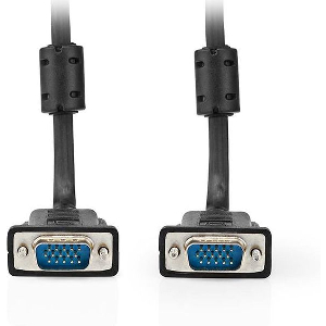 NEDIS CCGL59000BK30 VGA CABLE, VGA MALE - VGA MALE 3.00M BLACK
