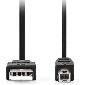 NEDIS CCGL60100BK50 USB 2.0 CABLE USB-A MALE - USB-B MALE 10W 480 MBPS 5.00M BLACK