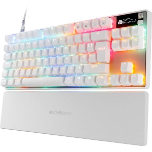STEELSERIES APEX PRO TKL GEN 3 GAMING MECHANICAL TENKEYLESS OMNIPOINT RGB UK WHITE