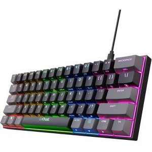 TRUST GXT867 ACIRA 60% MINI GAMING OUTEMU RGB ΜΗΧΑΝΙΚΌ KEYBOARD US