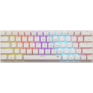 WHITE SHARK MECHANICAL KEYBOARD GK-002211V2 US RED SWITCH WAKIZASHI-2 WHITE WAKIZASHI-2-US-W-RED.SW