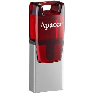 USB STICK APACER AH180 32GB USB 3.2 GEN 1/USB-C ΚΟΚΚΙΝΟ