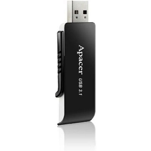 USB STICK APACER AH350 64GB USB 3.1 GEN1 ΜΑΥΡΟ