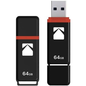 USB STICK KODAK K102 64GB USB 2.0 ΜΑΥΡΟ