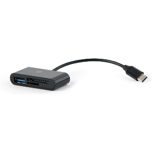 LAMTECH TYPE-C CARD READER BLACK LAM112457