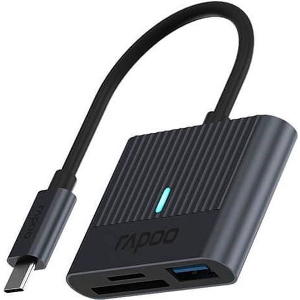 SMART CARD READER RAPOO UCR-3001 USB-C BLACK