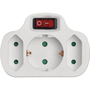 ΑΝΤΑΠΤΟΡΑΣ BORMANN BCR1155 1 ΣΟΥΚΟ - 2 ΔΙΠΟΛΙΚΕΣ ΜΕ ΔΙΑΚΟΠΤΗ