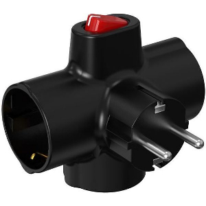 ΑΝΤΑΠΤΟΡΑΣ KF-ZB-01/03K TELCO ΣΤΑΥΡΟΣ ΣΟΥΚΟ ΜΕ ΔΙΑΚΟΠΤΗ ΜΑΥΡΟΣ