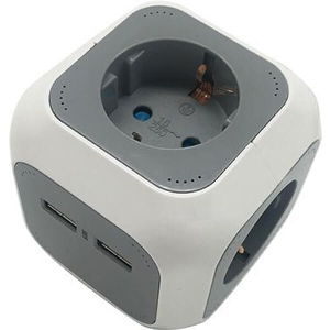 ΠΟΛΥΜΠΡΙΖΟ BORMANN BCR1135 4 ΘΕΣΕΩΝ 2 USB