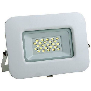 EUROLAMP ΠΡΟΒΟΛΕΑΣ LED 20W SMD ΒΑΣΗ 360° ΛΕΥΚΟΣ IP65 6500K PLUS