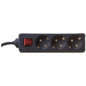 TELCO ΠΟΛΥΠΡΙΖΟ 3 ΘΕΣΩΝ ΜΕ ΔΙΑΚΟΠΤΗ ΚΑΙ 1.5M ΚΑΛΩΔΙΟ KF-B-03KA 150122